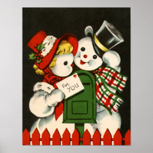 Het feestelijke retro vintage poster van de