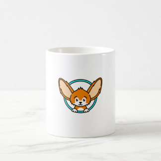 Het fennec vos embleem koffiemok