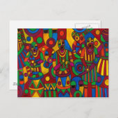 Het festival van Emeka. Briefkaart (Voorkant / Achterkant)