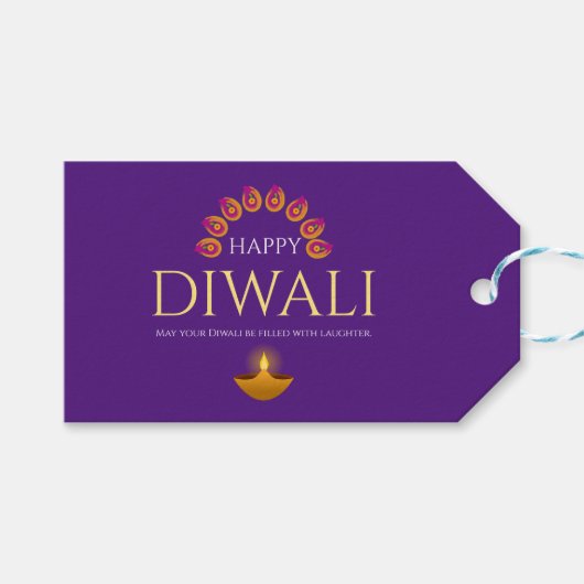 Het festival van Lights Diwali Hindu Cadeaulabel (Voorkant (Horizontaal))