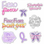Het Fibromyalgia Warrior Variety Pack Sticker (Voorkant)