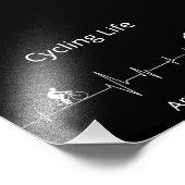 Het fietsleven, Aanpasbare Hartslag Foto Afdruk (Hoek)