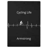 Het fietsleven, Aanpasbare Hartslag Klembord (Achterkant)