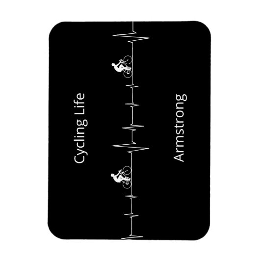Het fietsleven, Aanpasbare Hartslag Magneet (Verticaal)