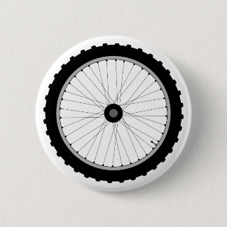 Het fietspad. ronde button 5,7 cm