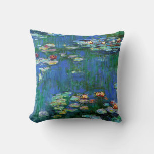 Het Fijne Art. van Claude Monet van waterlelies Kussen