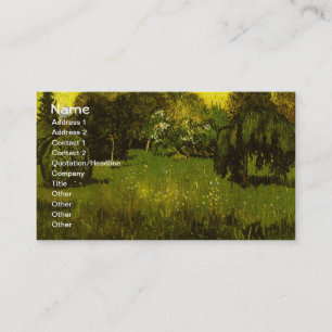 Het fine Art. van de Tuin van de Dichter Van Gogh Visitekaartje