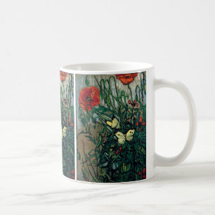 Het Fine Art. van papavers en Butterflies Van Gogh Koffiemok