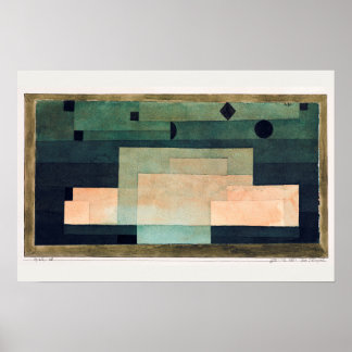Het Firmament Boven de Tempel (1922) door Paul Kle Poster