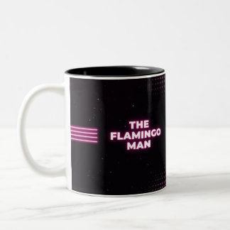 Het Flamingo Man en Lady Rosé Tweekleurige Koffiemok