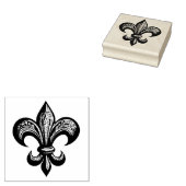 Het  Fleur de Lis Rubberstempel (Gestempeld)