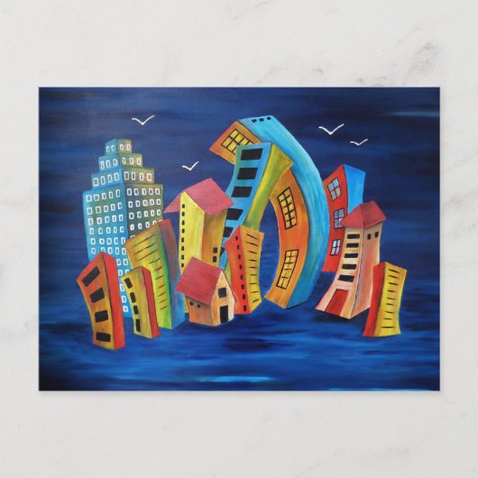 Het Floating City Briefkaart (Voorkant)