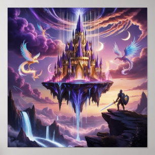 Het Floating Kingdom Poster - Fantasy Art