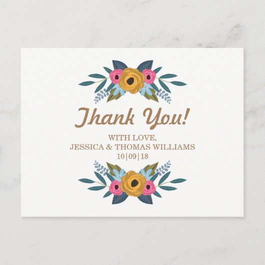 Het Floral Wreath White Wedding Collectie Briefkaart (Voorkant)