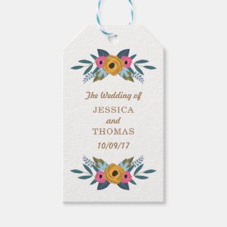 Het Floral Wreath White Wedding Collectie Cadeaulabel