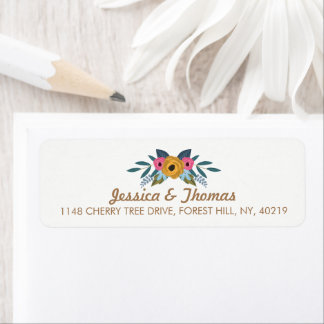 Het Floral Wreath White Wedding Collectie Etiket