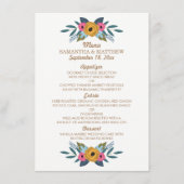 Het Floral Wreath White Wedding Collectie Menu (Voorkant)