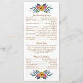 Het Floral Wreath White Wedding Collectie Programma (Achterkant)