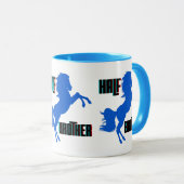 Het fokken van halve broederpaarden mok (Voorkant rechts)