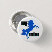 Het fokken van halve broederpaarden ronde button 3,2 cm (Voorkant /achterkant)