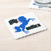 Het fokken van kleine broerpaarden kartonnen onderzetters (Gebogen)