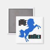 Het fokken van kleine broerpaarden magneet (Voorkant / Achterkant)