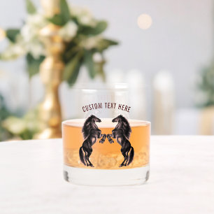 Het fokken van paarden aangepaste tekst gepersonal whisky glas