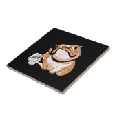 Het fokken van Pitbull Lover Funny Bulldog Dog Ma  Tegeltje (Zijkant)