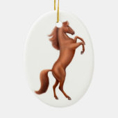 Het fokken van Wild Stallion Ornament (Achterkant)