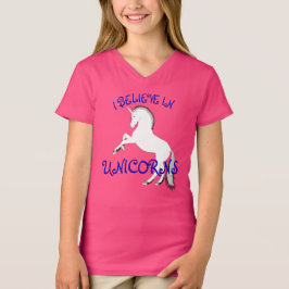 Het fokken van witte Unicorn & "Ik geloof in Unico T-shirt