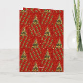 Het fonkelende Wenskaart van de Kerstboom Feestdagen Kaart (Achterkant)