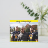 Het Football van de universiteit!! Briefkaart (Staand voorkant)