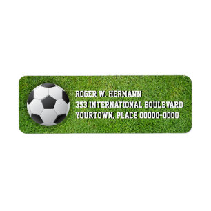 Het Football van het voetbal in het Gras Etiket