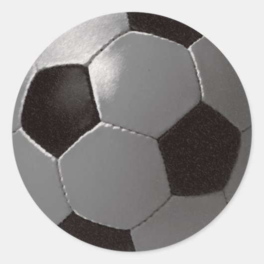 Het footballspel ronde sticker (Voorkant)