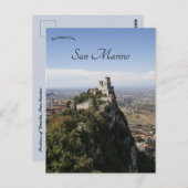 Het fort van Guaita San Marino Briefkaart (Voorkant / Achterkant)