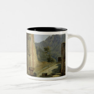 Het Forum van Pompeii Tweekleurige Koffiemok