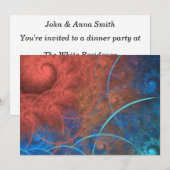 Het fractale kunstvuur van de verbrandingsoven kaart (Voorkant / Achterkant)