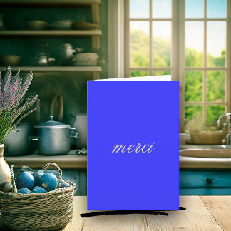 Het Frans dankt u kaardt Bedankkaart