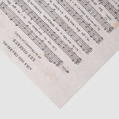 Het Franse  blad Muziek de ontkoppeling van vogels Tissuepapier (Detail)