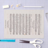 Het Franse  blad Muziek de ontkoppeling van vogels Tissuepapier (Craft)