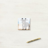 Het Franse Bulldog Spelen in de zand Post-it® Notes (Op bureau)