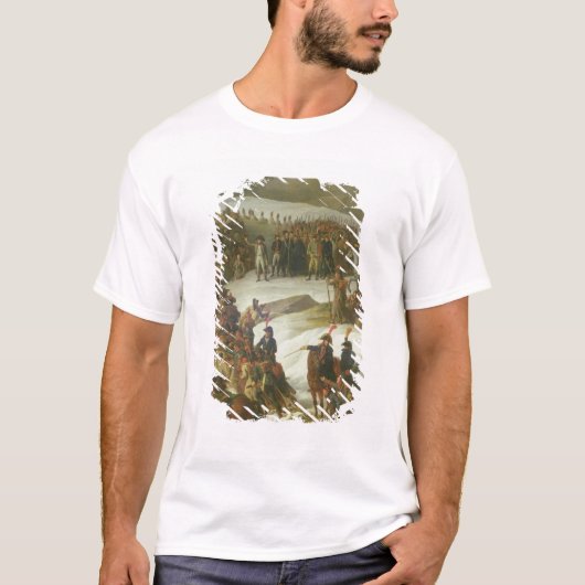 Het Franse leger kruist de Sint Bernard Pass T-shirt (Voorkant)