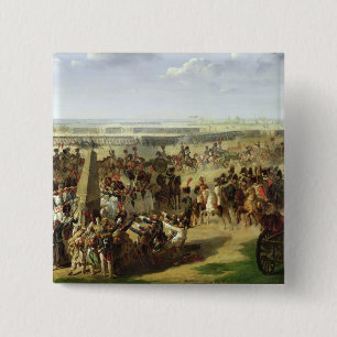 Het Franse leger trekt de Rosbach-kolom naar bened Vierkante Button 5,1 Cm