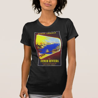 Het Franse Poster voor treinreizen Riviera VIntage T-shirt