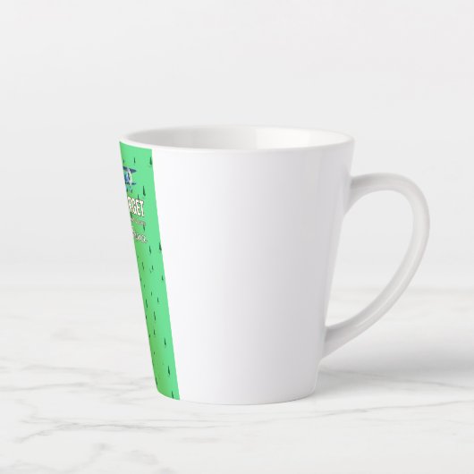 Het Franse schitterende reisposter Bourget Latte Mok (Rechts)