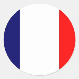Het Franse vlagontwerp - OUI! Ronde Sticker