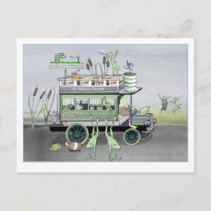 Het Froggy Fliver Omnibus-Briefkaart Briefkaart
