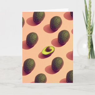 Het Fruit van de avocado Potrait Kaart