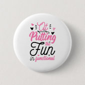 Het Fun in functie zetten Ronde Button 5,7 Cm (Voorkant)