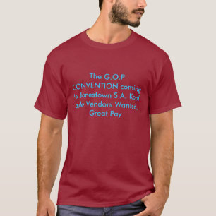 Het G.O.P VERDRAG dat naar Jonestown S.A. K. komt. T-shirt